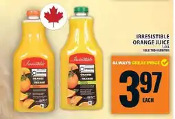 Food Basics Irresistible Orange Juice offer