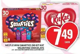 Food Basics Nestlé Mini Smarties or Kit Kat Valentine Chocolate offer