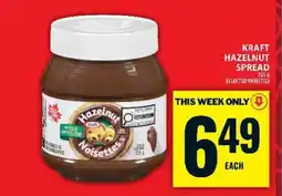 Food Basics KRAFT HAZELNUT SPREAD offer