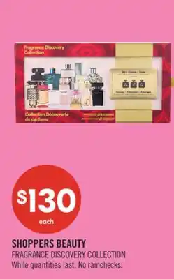 Shoppers Drug Mart SHOPPERS BEAUTY FRAGRANCE DISCOVERY COLLECTION offer