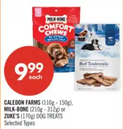 Shoppers Drug Mart CALEDON FARMS (110g - 150g), MILK-BONE (210g - 312g) or ZUKE'S (170g) DOG TREATS offer