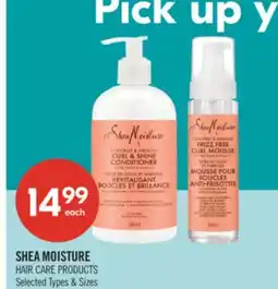 Shoppers Drug Mart SHEA MOISTURE HAIR CARE PRODUCTS offer
