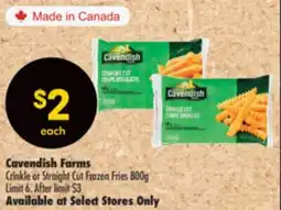 Shoppers Drug Mart Cavendish Farms Crinkle or Straight Cut Frozen Fries offer