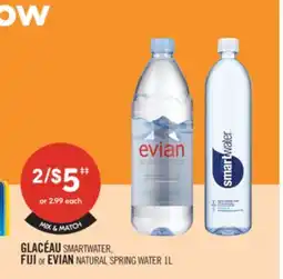 Shoppers Drug Mart GLACEAU SMARTWATER, FUJI or EVIAN NATURAL SPRING WATER offer