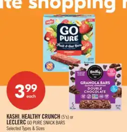Shoppers Drug Mart KASHI, HEALTHY CRUNCH (5's) or LECLERC GO PURE SNACK BARS offer