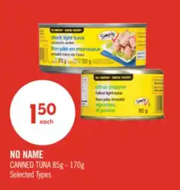 Shoppers Drug Mart NO NAME CANNED TUNA offer