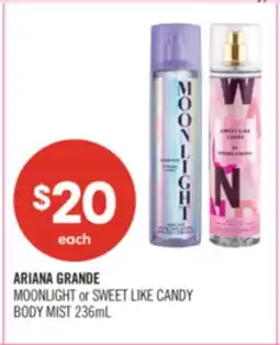 Shoppers Drug Mart ARIANA GRANDE MOONLIGHT or SWEET LIKE CANDY BODY MIST offer