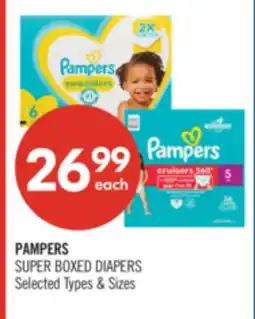Shoppers Drug Mart PAMPERS SUPER BOXED DIAPERS offer