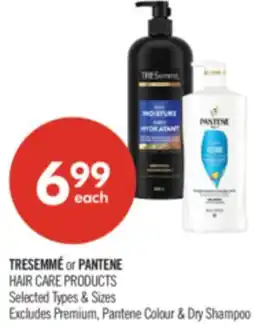 Shoppers Drug Mart TRESEMMÉ or PANTENE HAIR CARE PRODUCTS offer