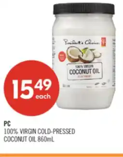 Shoppers Drug Mart PC 100% VIRGIN COLD-PRESSED COCONUT OIL offer
