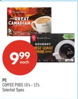 Shoppers Drug Mart PC COFFEE PODS 10's - 12's offer