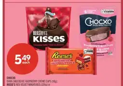 Shoppers Drug Mart CHOCXO DARK CHOCOLATE RASPBERRY CREME CUPS (98g), REESE'S RED VELVET MINIATURES (200g) or offer