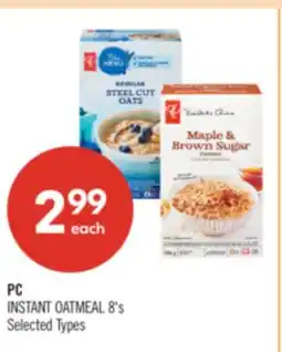 Shoppers Drug Mart PC INSTANT OATMEAL offer