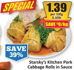 Starsky Starsky's Kitchen Pork Cabbage Rolls in Sauce offer