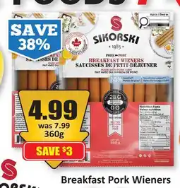 Starsky SIKORSKI Breakfast Pork Wieners offer