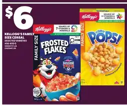 Independent City Market KELLOGG'S FAMILY SIZE CEREAL offer