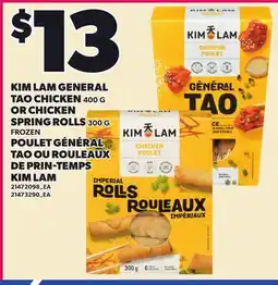 Independent City Market KIM LAM GENERAL TAO CHICKEN 400 G OR CHICKEN SPRING ROLLS 300 G offer