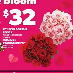 Independent City Market PC ECUADORIAN ROSES, DOZEN offer