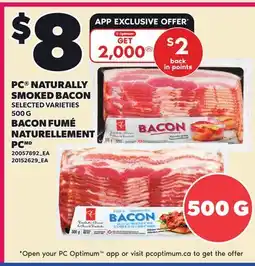 Independent City Market PC NATURALLY SMOKED BACON offer