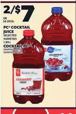 Independent City Market PC COCKTAIL JUICE offer