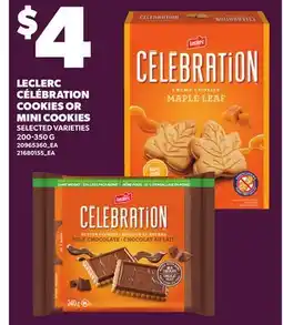 Independent City Market LECLERC CÉLÉBRATION COOKIES OR MINI COOKIES offer