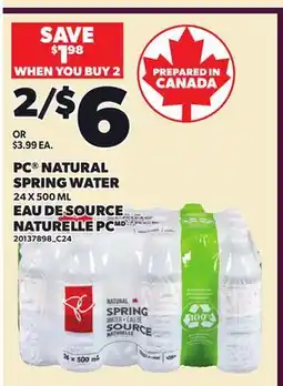 Independent City Market PC NATURAL SPRING WATER offer