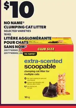 Independent City Market NO NAME CLUMPING CAT LITTER offer