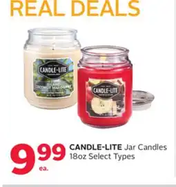Rexall CANDLE-LITE Jar Candles 18oz offer