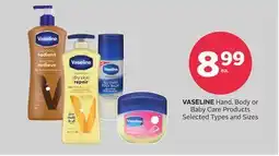 Rexall VASELINE Hand, Body or Baby Care Products offer