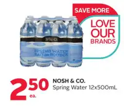 Rexall NOSH & CO. Spring Water offer