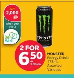 Rexall MONSTER Energy Drinks offer