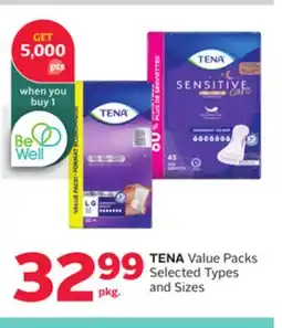 Rexall TENA Value Packs offer