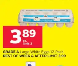 Rexall GRADE A Large White Eggs offer