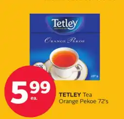 Rexall TETLEY Tea Orange Pekoe offer