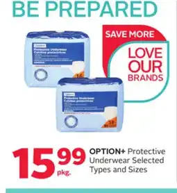Rexall OPTION + Protective Underwear offer