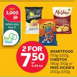 Rexall SMARTFOOD 170g-220g, CHEETOS 180g-310g or MISS VICKIE'S 200g-220g offer