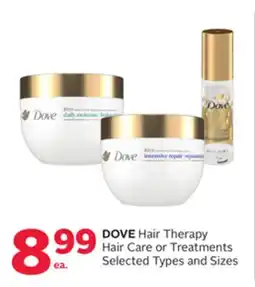 Rexall DOVE Hair Therapy Hair Care or Treatments offer