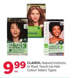 Rexall CLAIROL Natural Instincts or Root Touch-Up Hair Colour offer