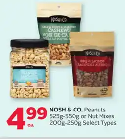 Rexall NOSH & CO. Peanuts 525g-550g or Nut Mixes 200g-250g offer