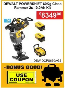 Atlas Tools & Machinery DEWALT POWERSHIFT 60Kg Class Rammer 2x 10.0Ah Kit offer