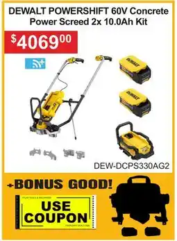 Atlas Tools & Machinery DEWALT POWERSHIFT 60V Concrete Power Screed 2x 10.0Ah offer