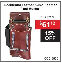 Atlas Tools & Machinery Occidental Leather 5-in-1 Leather Tool Holder offer