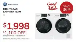 Goemans Appliances GE FRONT LOAD LAUNDRY TEAM offer