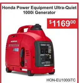 Atlas Tools & Machinery Honda Power Equipment Ultra-Quiet 1000i Generator offer