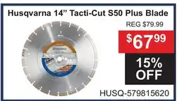 Atlas Tools & Machinery Husqvarna 14 Tacti-Cut S50 Plus Blade offer