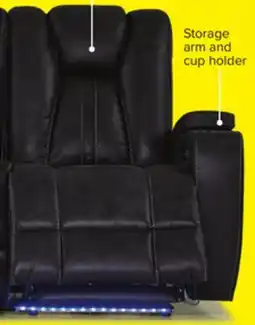 Leon's San Antonio Dual Power Reclining Sofa - Grey offer