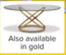 Leon's Axis 48 Coffee Table - Glass and Gold offer