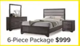 Leon's Sophie 6-Piece Queen Bedroom Package - Weathered Grey offer