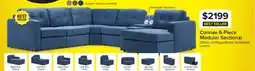 Leon's Feeling Connected - Connex 6-Piece Modular Sectional with Storage Console - Blue offer