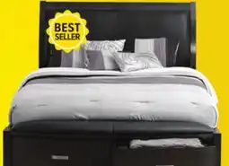 Leon's Cinema 3-Piece Queen Storage Bed - Charcoal offer